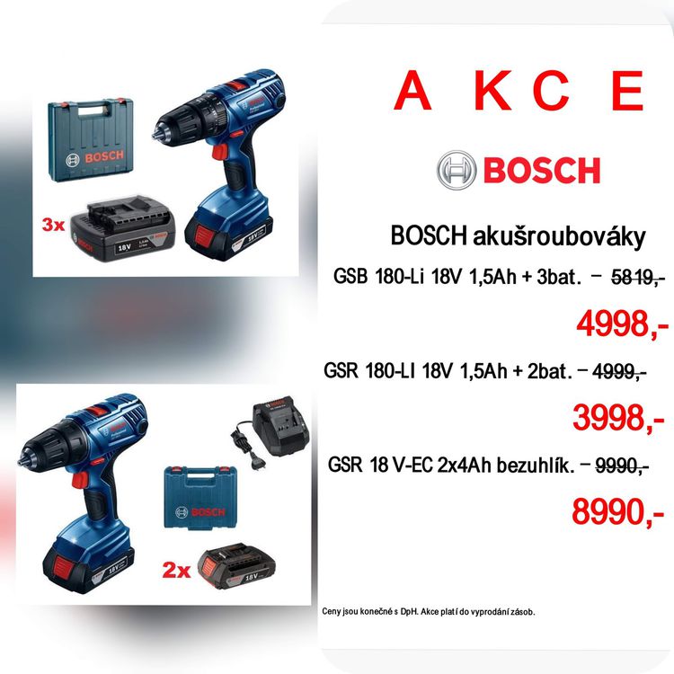 AKCE BOSCH