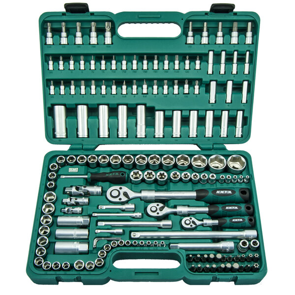 Sada hlavic 1/4"-3/8-1/2" 155 dílů H4455