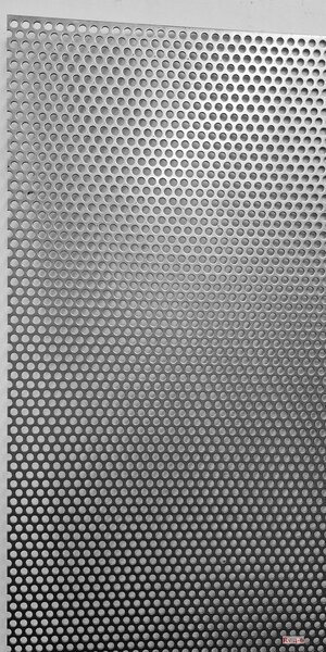 Plech ocelový děrovaný tloušťka 1,0 mm, 1000 x 2000 mm, Rv 4-6
