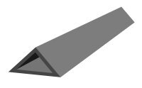 Betonářská lišta trojhranná 20mm/2,5m D20 - 100m