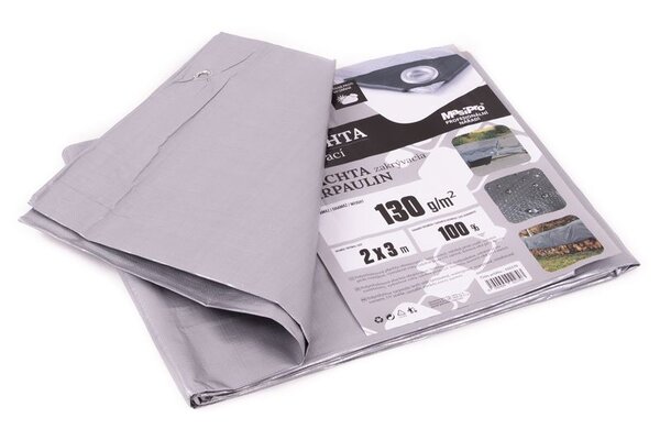 Plachta 2 x 3 m ŠEDÁ 130g