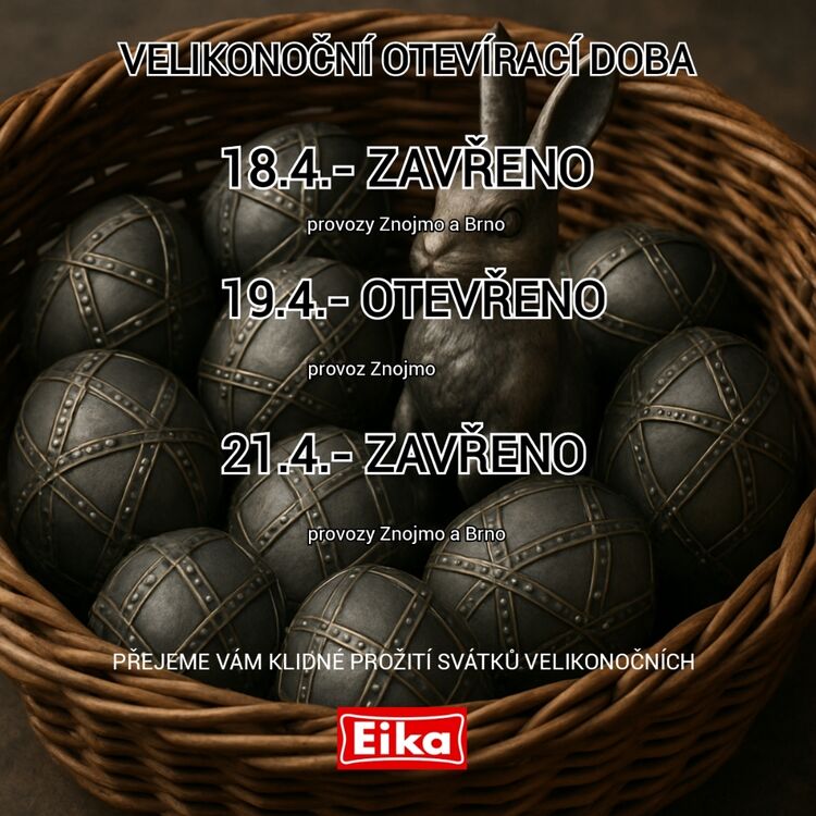 Velikonoční otevírací doba